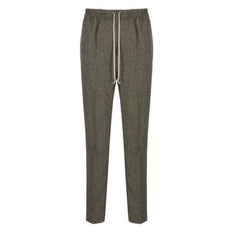 Rick Owens Heren, Broeken, Bruin, Maat: M Wol