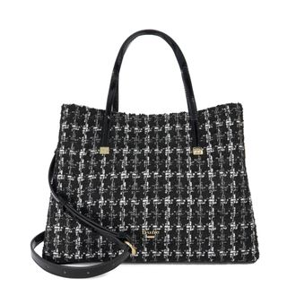 Dune London Womens Accessories Dorieo - Branded Hardware Tote Bag - Black/White - One Size