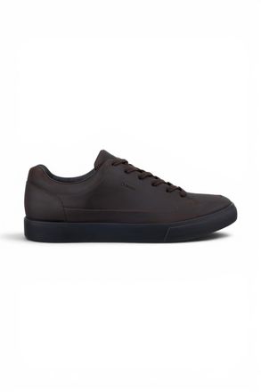 Ecco Ecco Mens Brown Leather Waterproof Trainer Sneaker Shoes - Soft 10