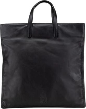 Loewe Pre-owned Leren Tote Bag - Dames - Vintage Shopper - Zwart - ONE Size - Leer - Vintage