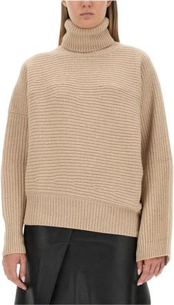 Stella McCartney Cashmere Turtleneck Truien - Dames - Cashmere truien - Beige - M - Wol - Truien & Vesten