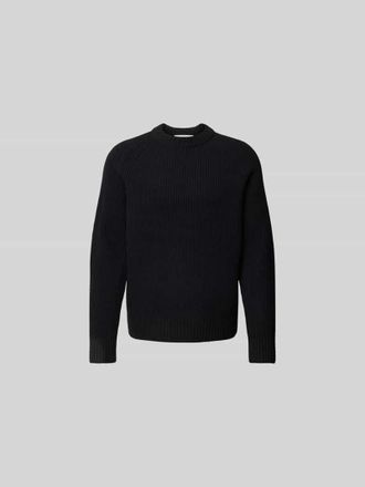 Closed Closed Wollpullover in Strick-Optik in Black, Gr&ouml;&szlig;e L