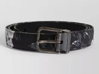 Dolce & Gabbana linen leather belt