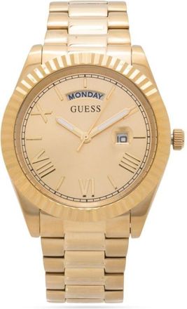 Guess Co Connoisseur 42mm - men - stainless steel/glass - One Size - Gold