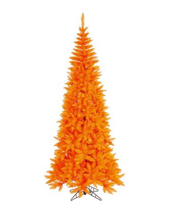 Vickerman 4.5Ft Orange Fir Slim Artificial Christmas Tree, Unlit