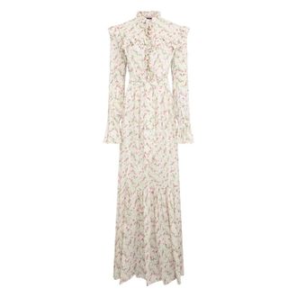 Philosophy di Lorenzo Serafini Maxi Dresses, female, White, L, Floral Maxi Dress