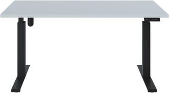 OEM Escritorio El&eacute;ctrico De Altura Regulable Gris 138 X 68 Cm