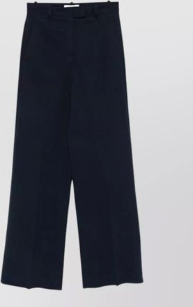 Circolo 1901 high waist cotton trousers wide leg pleats