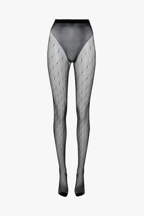 Victoria Beckham Fishnet Tights In Black XS-S
