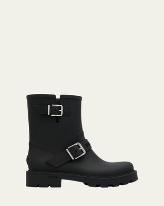 Jimmy Choo London Biker TPU Mid-Calf Rain Boots