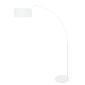 Tosel Lamp&aacute;ra de pie metal Alt.190cm blanco ;Pantalla: blanco o
