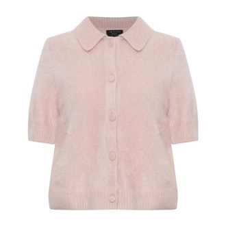 Rag & Bone Cardigan in Cashmere Spazzolato Jada - - Knitwear - Donna - Rosa - L