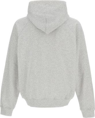 A.P.C. Mens Hoodie Duck Pla Heathered Grey Cotton Sweatshirts Sweater
