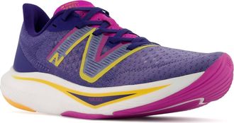 New Balance Womens Fuelcell Rebel V3 Running Shoes In Publue/magenta Pop/vibrant Apricot