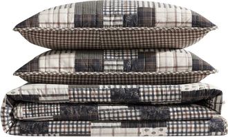 Eddie Bauer Antique Reversible Quilt & Sham Set in Brown Multi at Nordstrom Rack, Size Full/queen