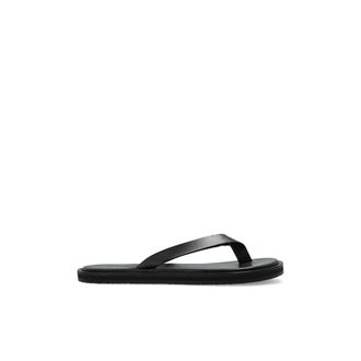 STUDIO NICHOLSON Flip Flops, male, Black, Size: 10 US Curren Leather Sandal