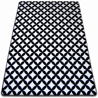 RugsX Rugsx - Alfombra Sketch - F757 Crema/negro - Diamante White 160x220 Cm