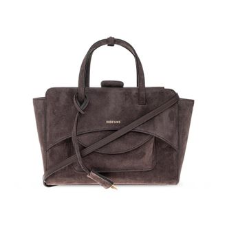 Hidesins Tassen, Dames, Grijs, ONE Size, Katoen, Flap Medium Bag