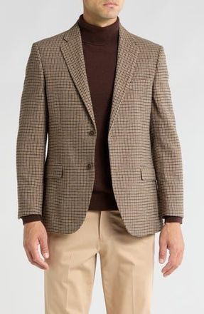 Nautica Branford Herringbone Sport Coat in Brown Herringbone at Nordstrom Rack, Size 40 Short