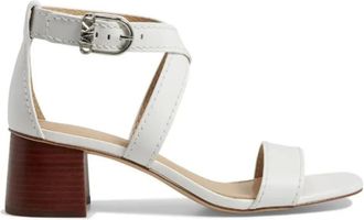 Michael Michael Kors 55 MM sandalen met blokhak en gespsluiting - Wit