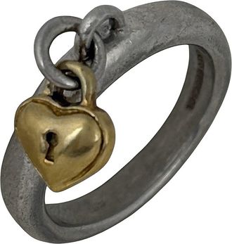 Tiffany & Co. Heart Silver Silver 925 Band Ring (Pre-Owned)