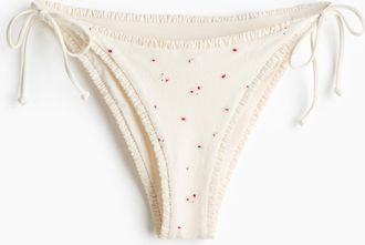 H&M Cheeky Tie-Tanga-Bikinihose - White