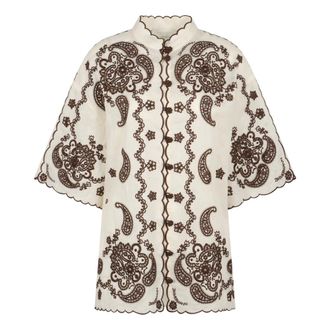 Zimmermann Camicia ricamata Ascension - - Blouses & Shirts - Donna - Bianco - M