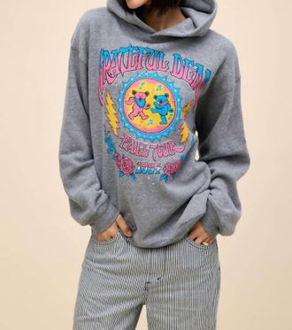 Daydreamer Grateful Dead Fall Tour Hoodie In Heather Grey
