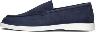 Mazzeltov Schoenen, Heren, Blauw, 44 EU, Leer, Klassieke donkerblauwe loafers
