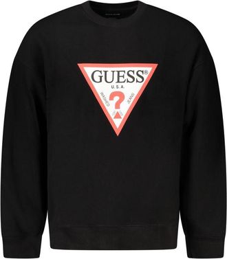 Guess Zwarte Katoenen Heren Trui