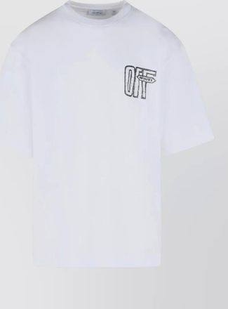 Off-white cotton logo t-shirt