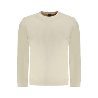 HUGO BOSS Beige Cotton Men Mens Sweatshirt