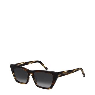 Saint Laurent Damess Zonnebril Acetaatbruin/donkergrijs