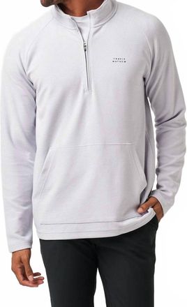 Travis Mathew Performance Waffle Jacket In Heather Light Grey
