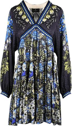 Etro 100% Zijde Korte Jurk - Dames - Korte kleedjes - Veelkleurig - XS - Kleedjes