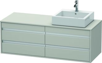 Duravit Duravit - Mueble Bajo Lavabo 550x1400x496m Ketho Con Iluminaci&oacute;n De Hormig&oacute;n