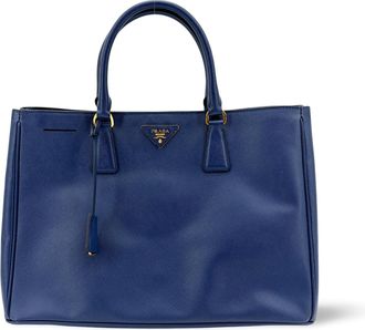 Prada Saffiano Luxe Tote Bag Medium Navy