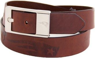 Eagles Wings New England Patriots Brandish Leather Belt - Brown at Nordstrom, Size 32