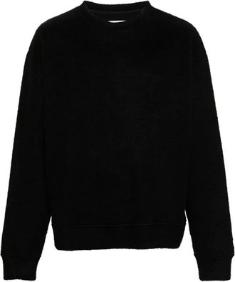 Jil Sander Casual Zwarte Trui - Heren - Ronde hals truien - Zwart - S - Katoen - Truien & Vesten