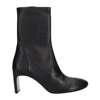 Patrizia Pepe Schoenen, Dames, Zwart, 37 EU, Leer, Schoenen > Laarzen > Enkellaarsjes