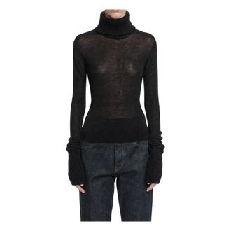 Our Legacy Maglione Dolcevita Inverso - - Knitwear - Donna - Nero - 2XS