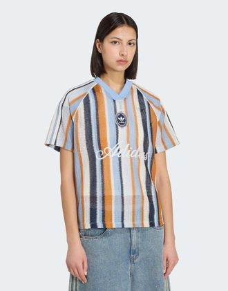 adidas Originals Summer Glow - Maglia oversize blu