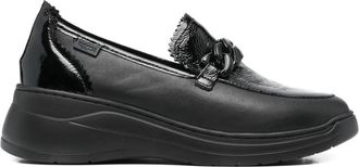 Melluso chain-embellishment loafers - Black