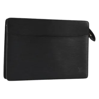 Louis Vuitton Pre-owned Clutches, female, Black, Size: ONE SIZE Pre-owned Epi Leather Clutch