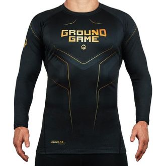 OEM Ground Game Rashguard De Manga Larga Dorado 2.0 S