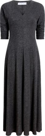 Proenza Schouler Livia V-neck flared midi dress - Grey