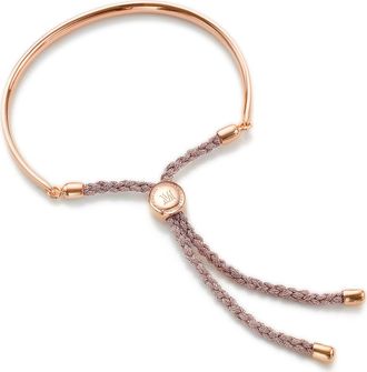 Monica Vinader Engravable Fiji Friendship Bracelet in Ros Gold at Nordstrom