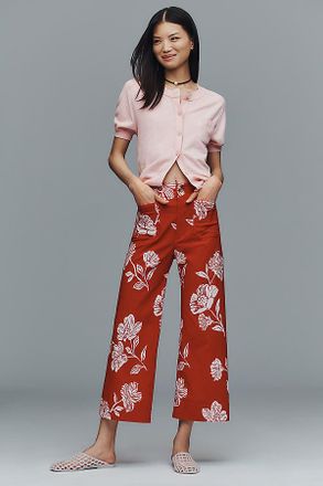 Maeve The Colette Magic Fabric Crop Wide-Leg Pants by Maeve