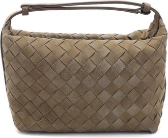 Adornia Tan Woven Crescent Bag
