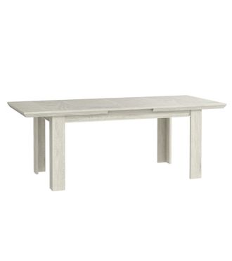 Home Heavenly Mesa de comedor extensible estilo provenzal (160-207 cm)